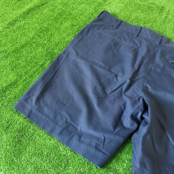 DKNY Classic Fit Flat Front Blue Bermuda Chino Preppy Style Golf Shorts Size 38 - Picture 13 of 14